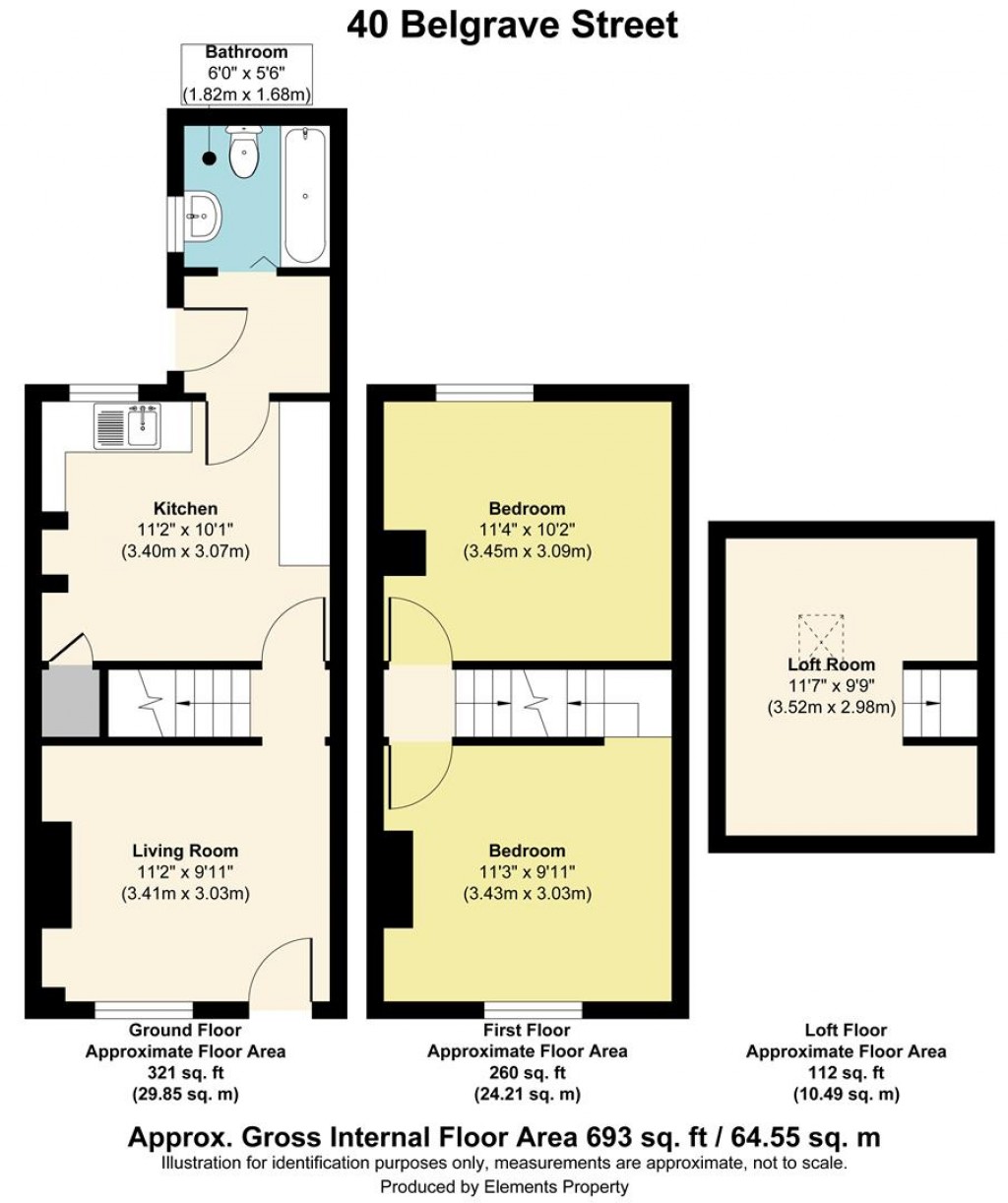 Floorplans For Belgrave Street, Eccles