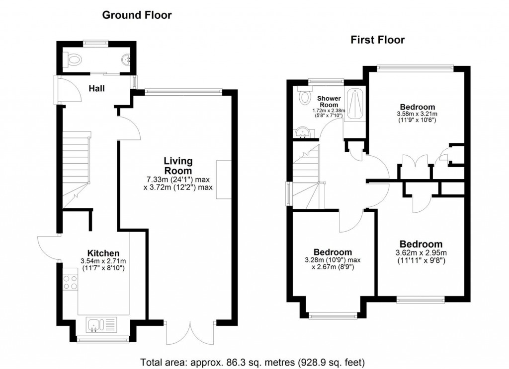 Floorplans For Rochester Road, Burham