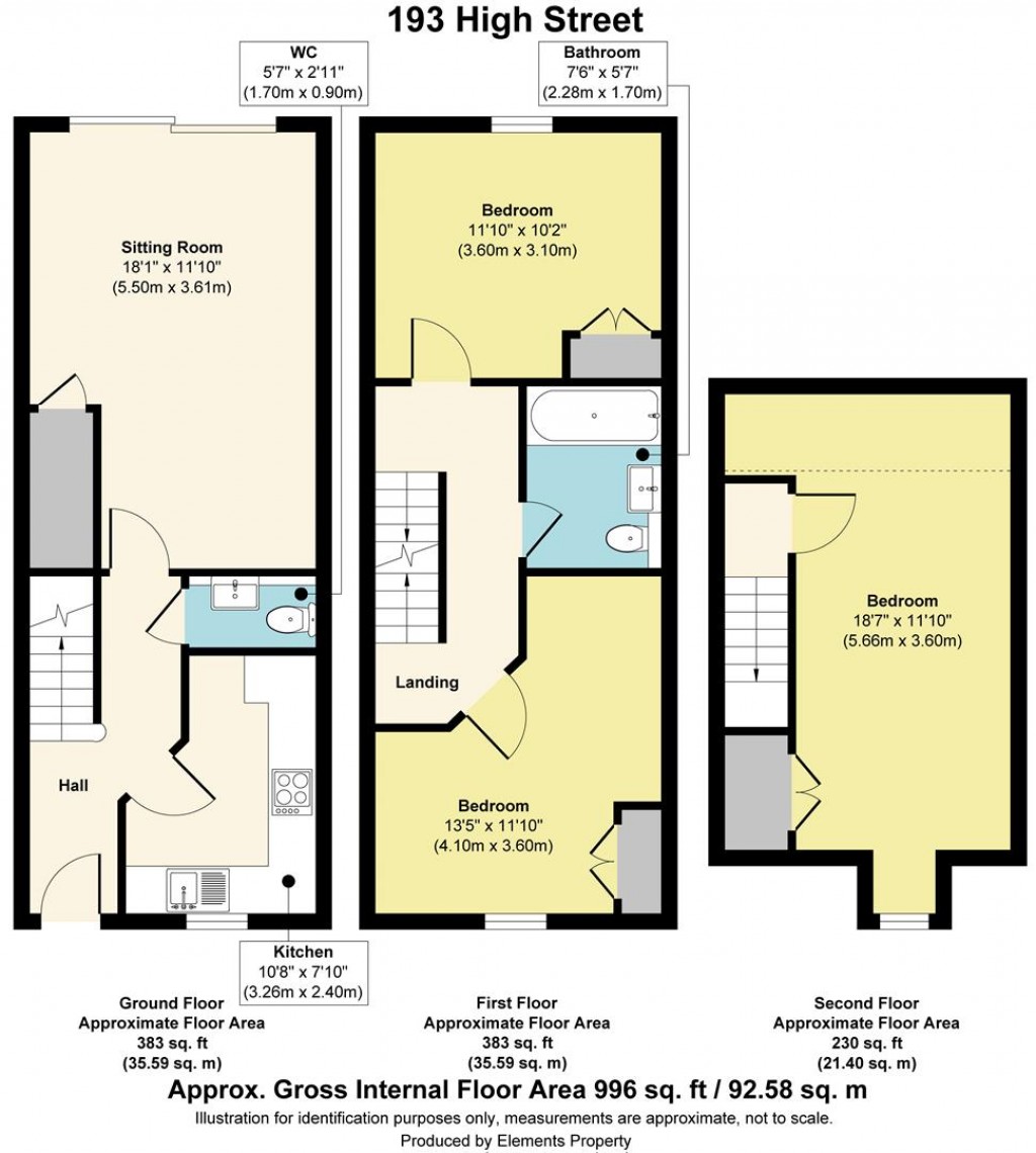 Floorplans For High Street, Wouldham
