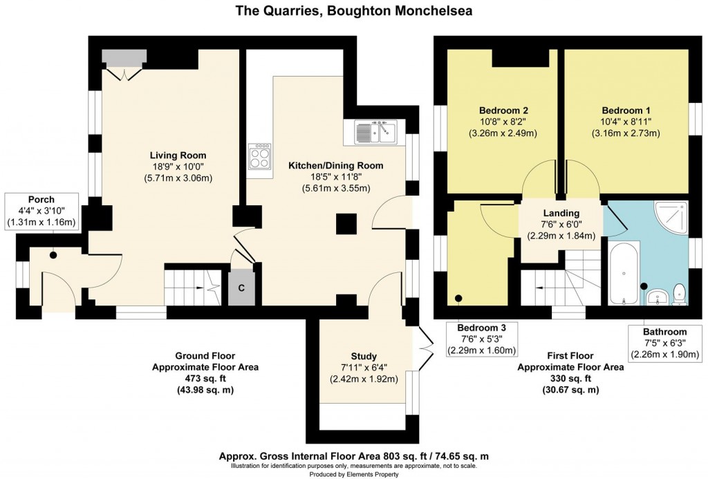 Floorplans For The Quarries, Boughton Monchelsea, Maidstone