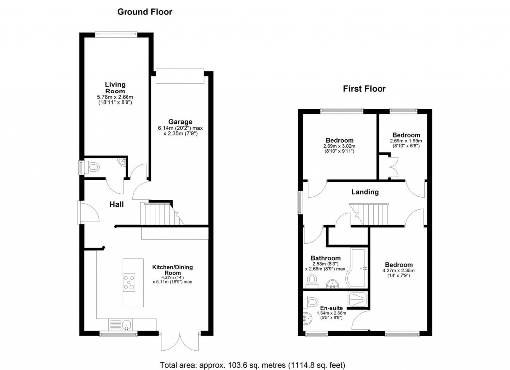 Floorplans For Church Street, Burham