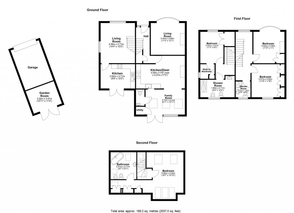 Floorplans For Holtye Crescent, Maidstone