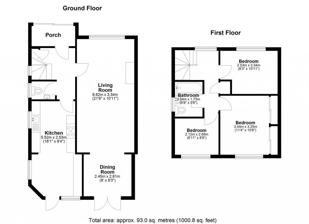 Floorplans For Orchard Avenue, Greenacres, Aylesford