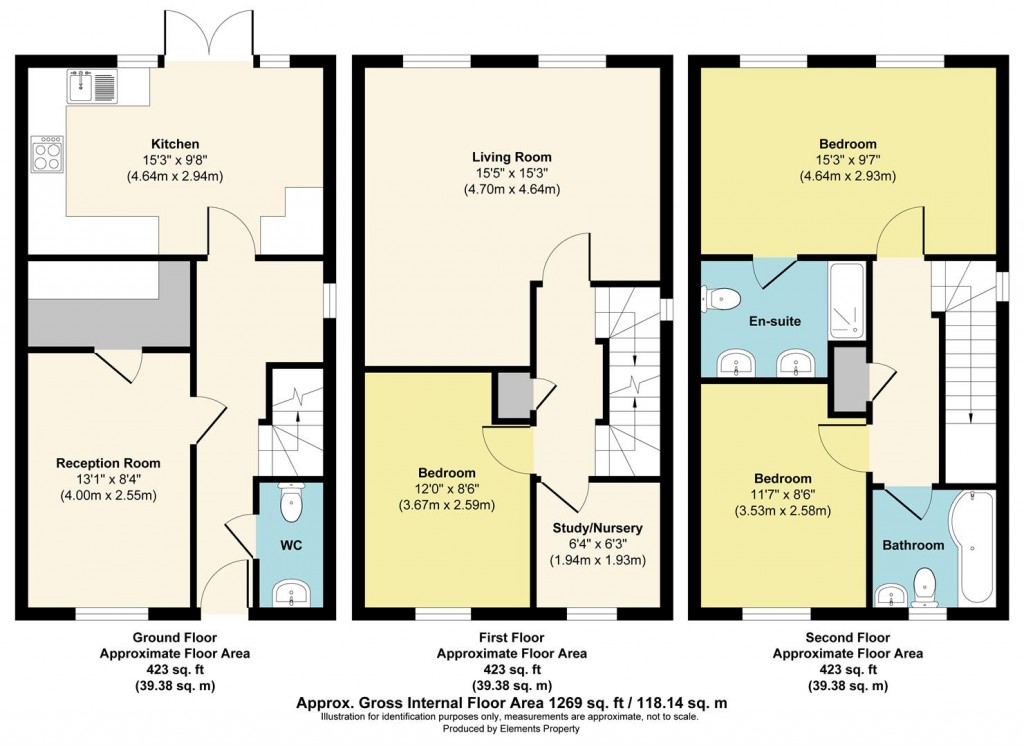 Floorplans For Bridge Place, Aylesford