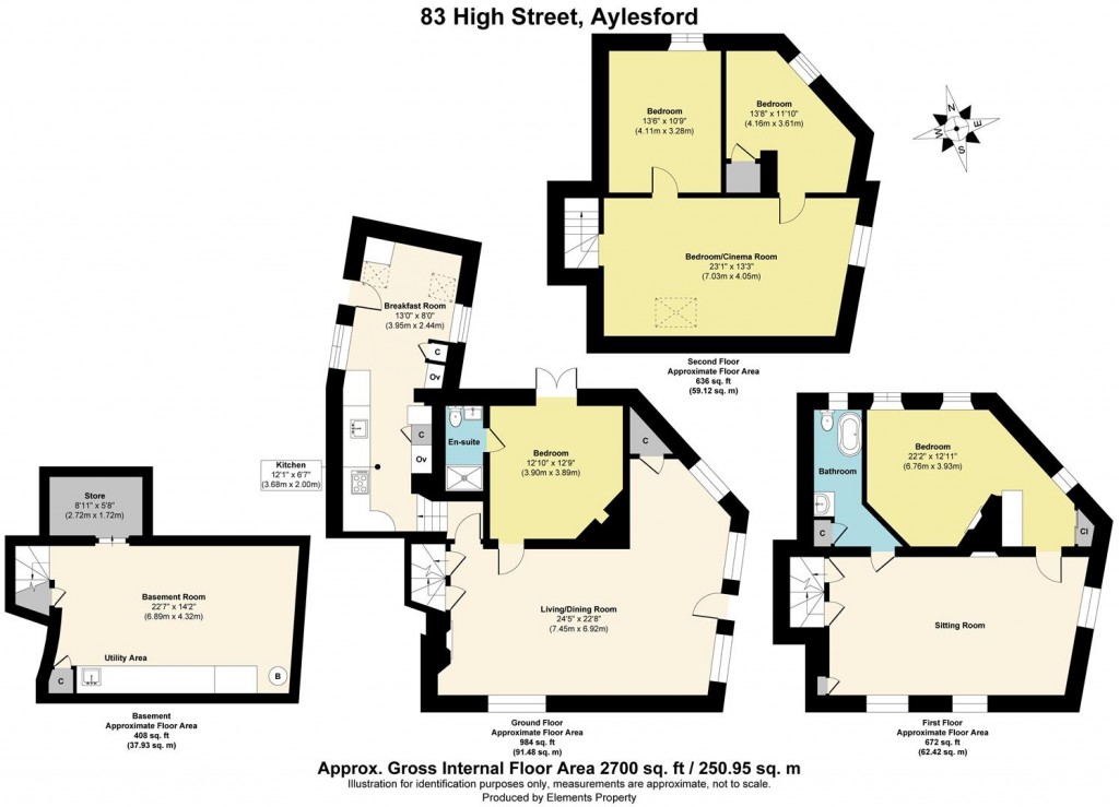Floorplans For High Street, Aylesford