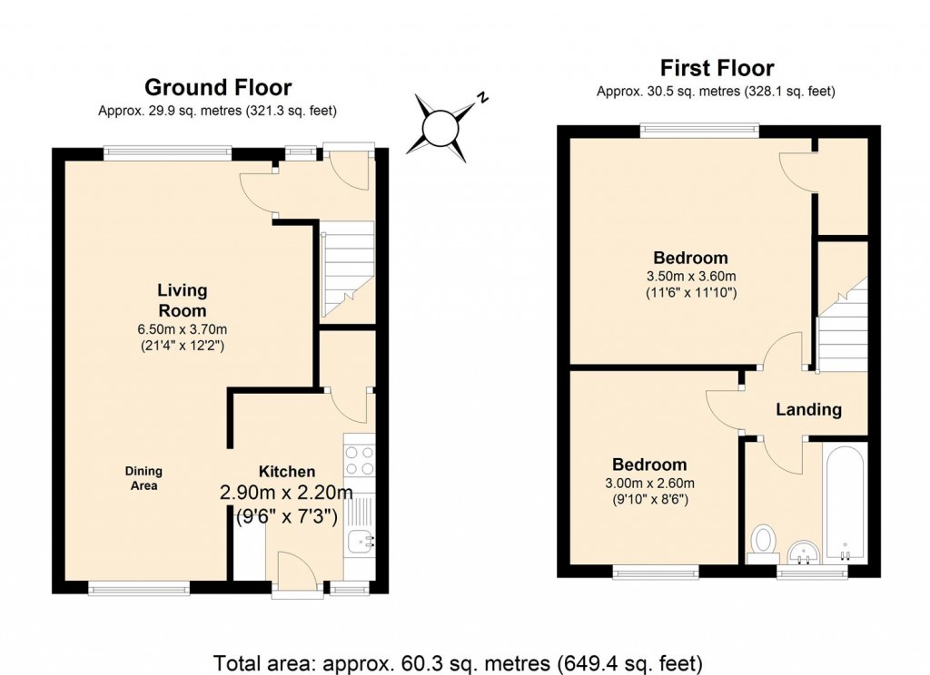 Floorplans For Castle Road, Allington