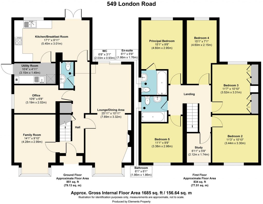 Floorplans For London Road, Ditton, Aylesford