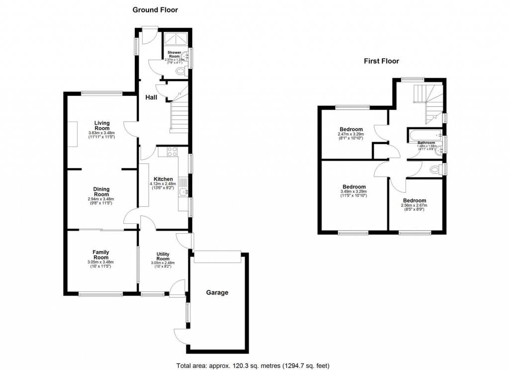 Floorplans For The Oaks, Aylesford