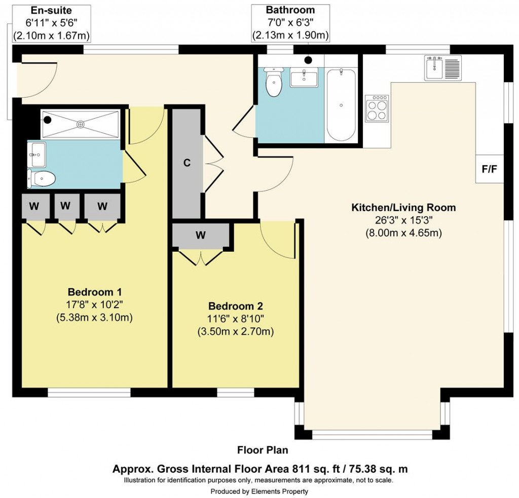 Floorplans For Cubitt House, Waterman Way, Wouldham