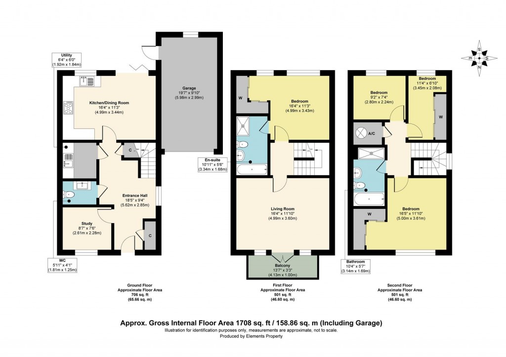 Floorplans For Yew Tree Road, Dunton Green, Sevenoaks