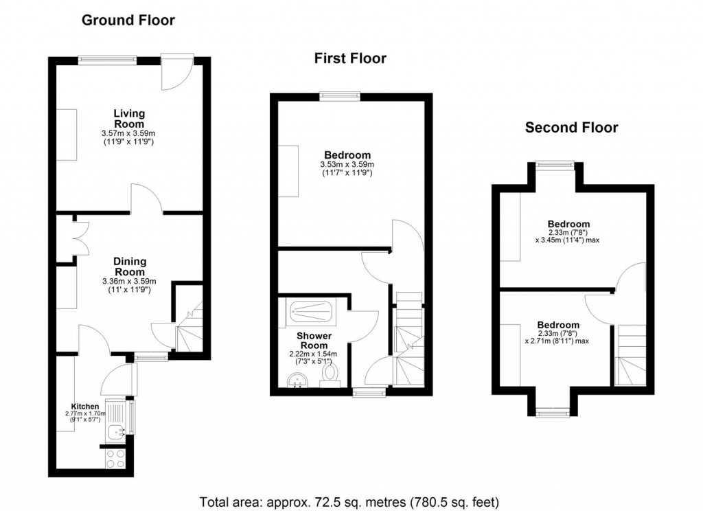 Floorplans For Forstal Road, Aylesford