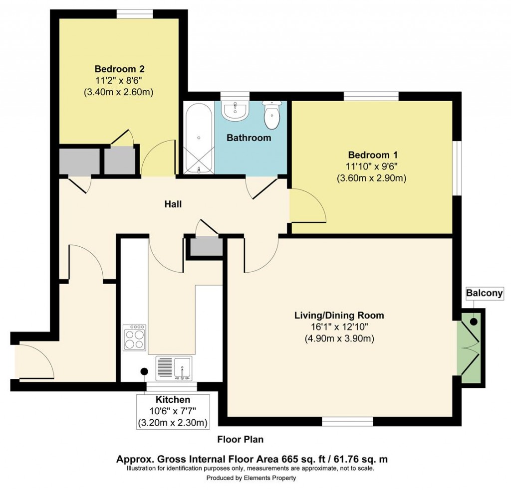 Floorplans For Kentish Court, London Road, Maidstone