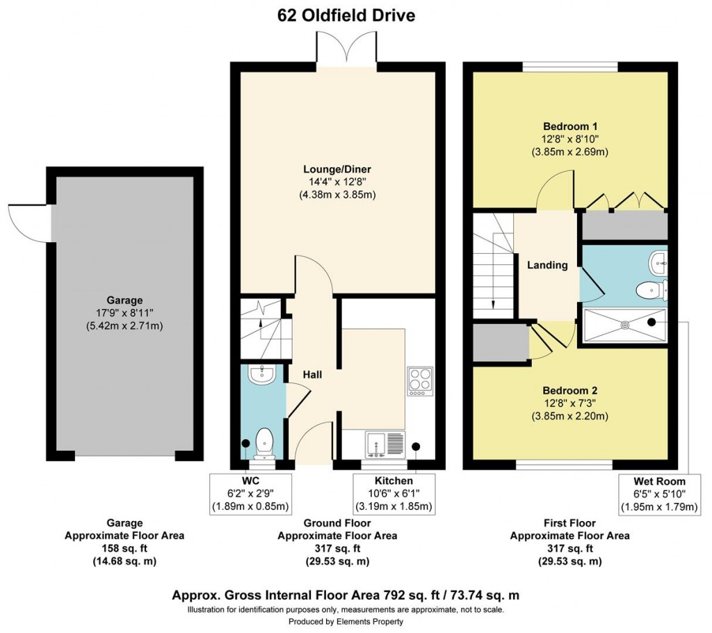 Floorplans For Oldfield Drive, Wouldham