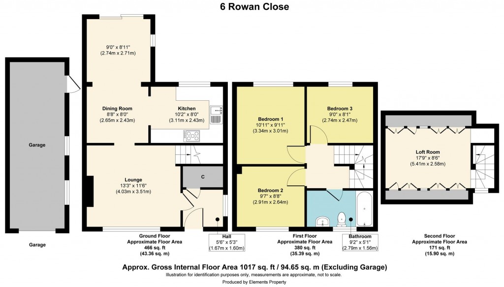 Floorplans For Rowan Close, Aylesford