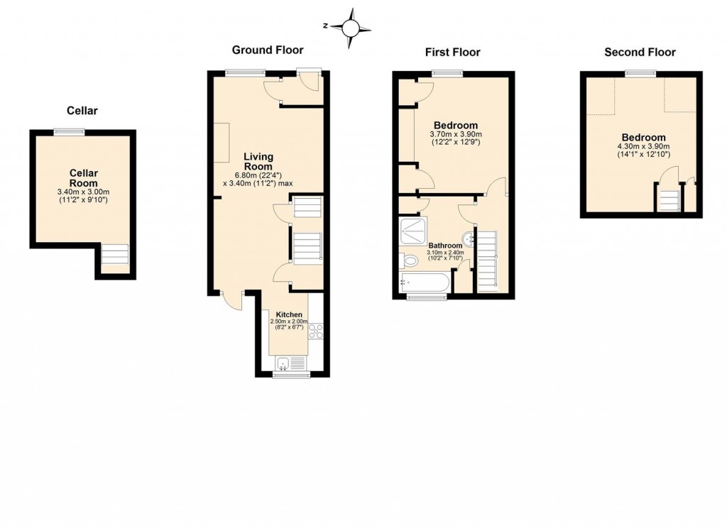 Floorplans For Orchard Street, Maidstone