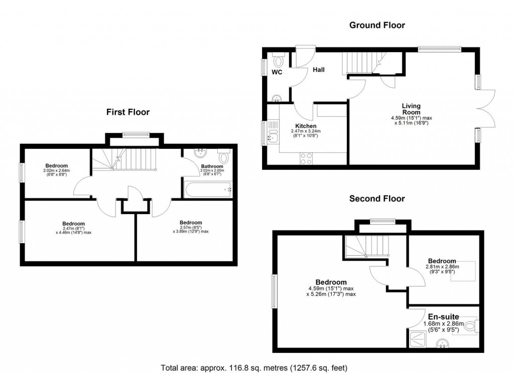 Floorplans For Ingram Close, Larkfield, Aylesford