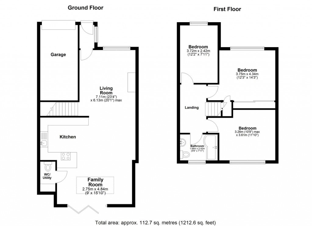 Floorplans For Newenden Close, Maidstone