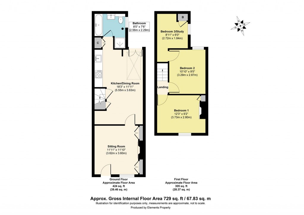 Floorplans For Bush Row, Aylesford