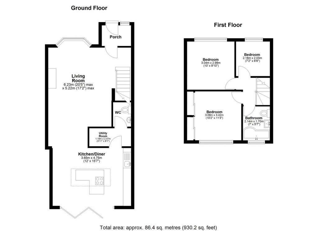 Floorplans For Princes Avenue, Chatham