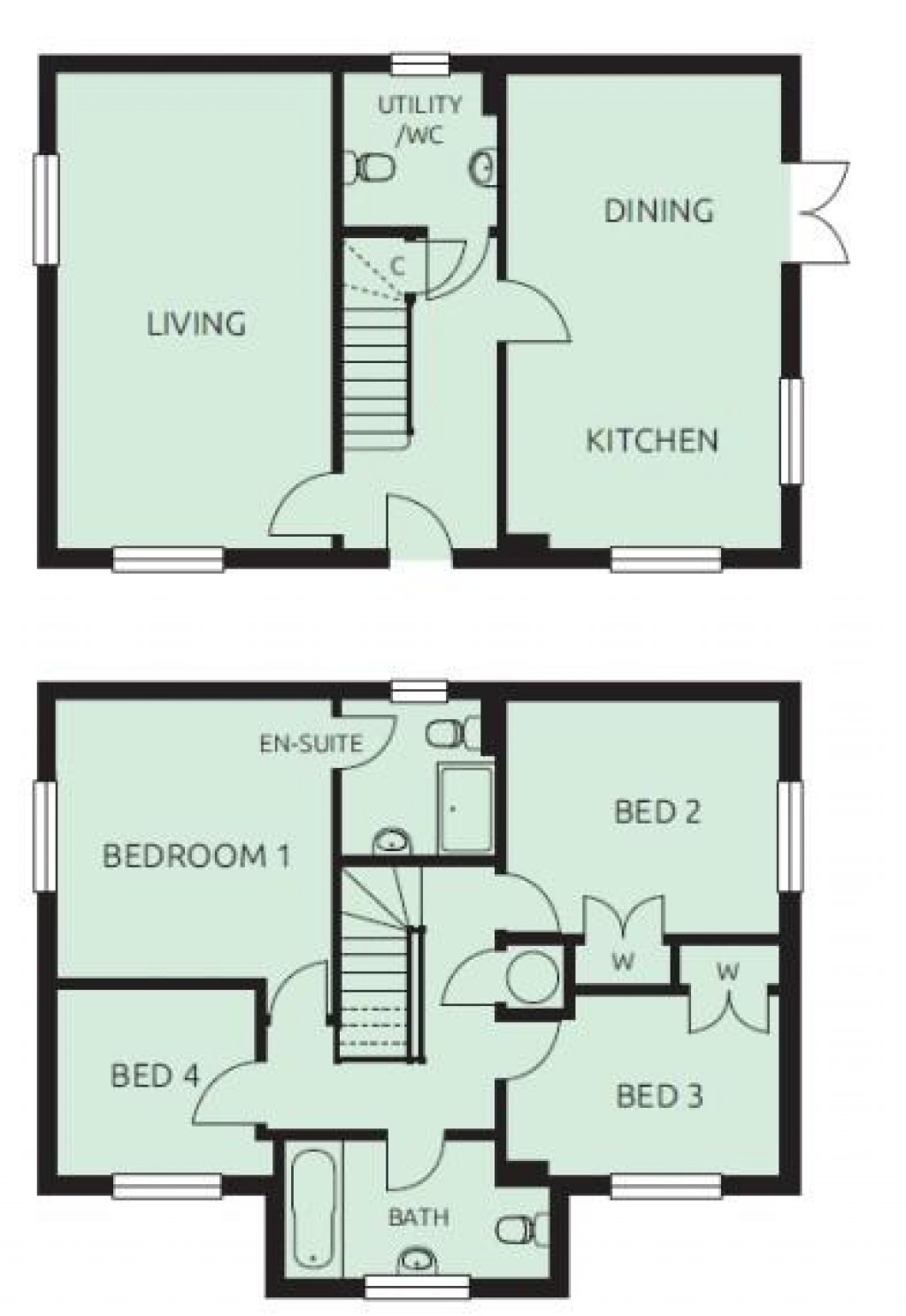 Floorplans For Rochester Road, Burham