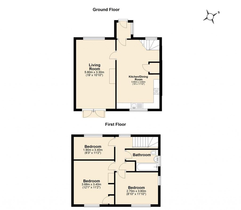 Floorplans For Bull Lane, Eccles