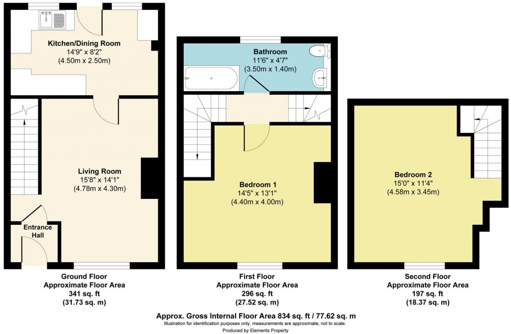 Floorplans For Vicarage Road, Yalding, Maidstone