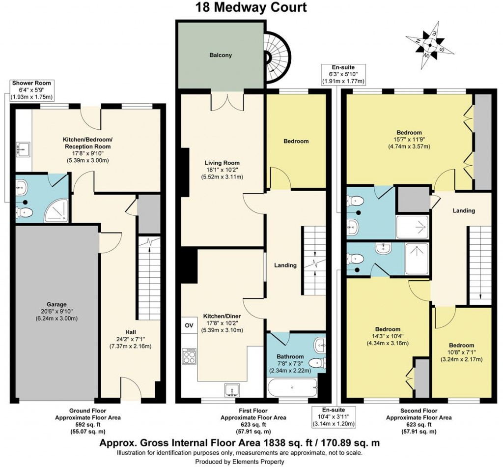 Floorplans For Medway Court, Aylesford