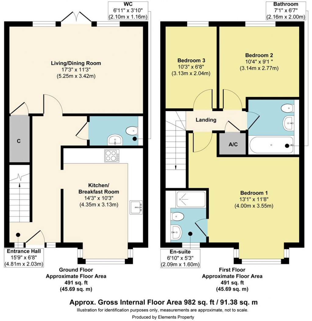 Floorplans For Village Road, Wouldham, Rochester