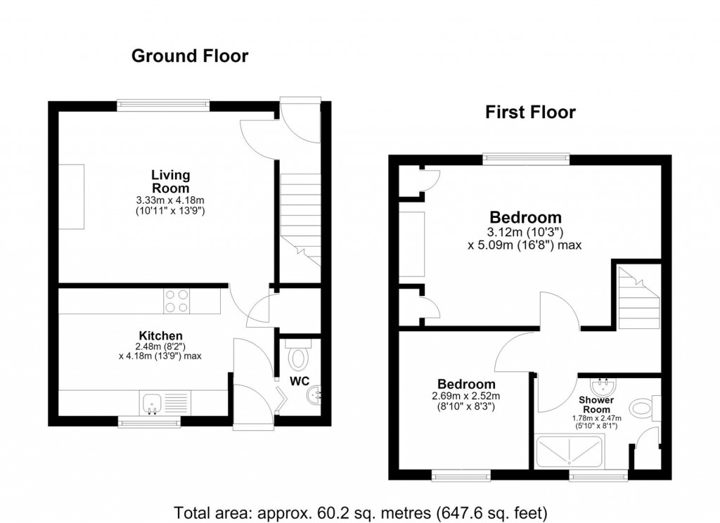 Floorplans For Larkfield Close, Larkfield